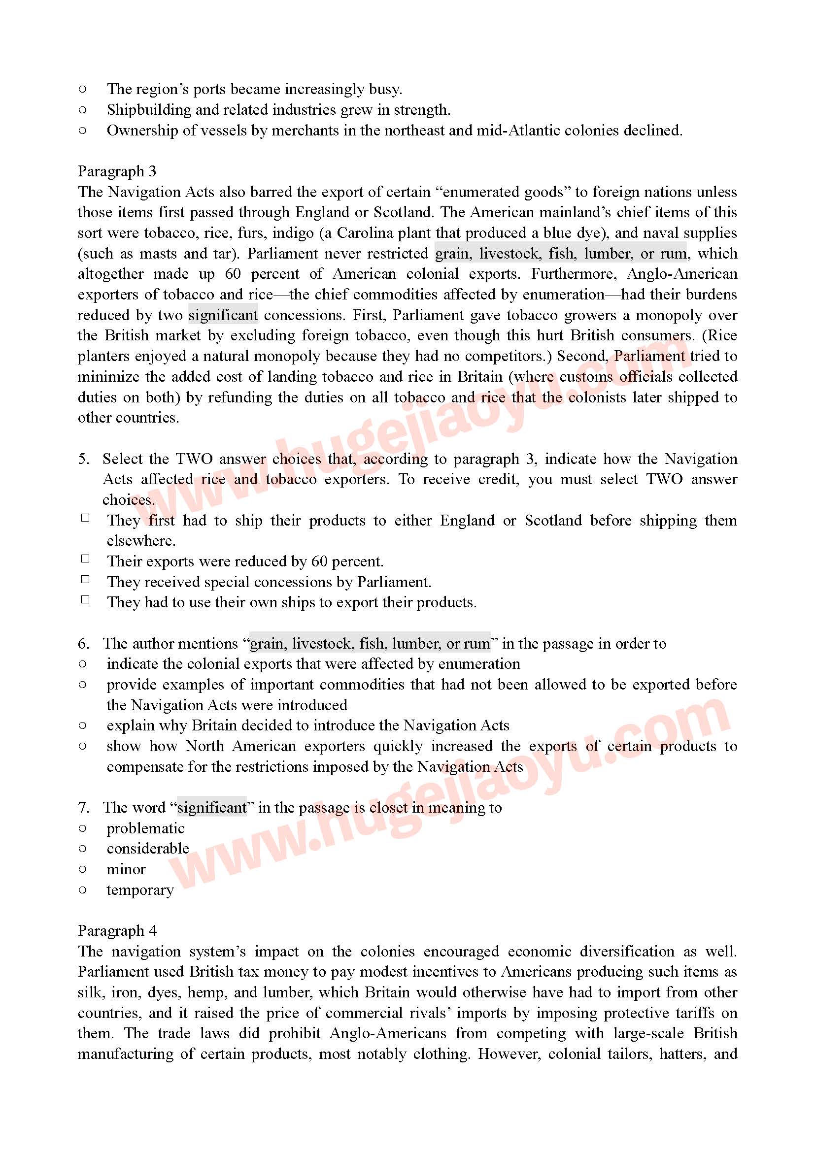 Navigation acts essay picture